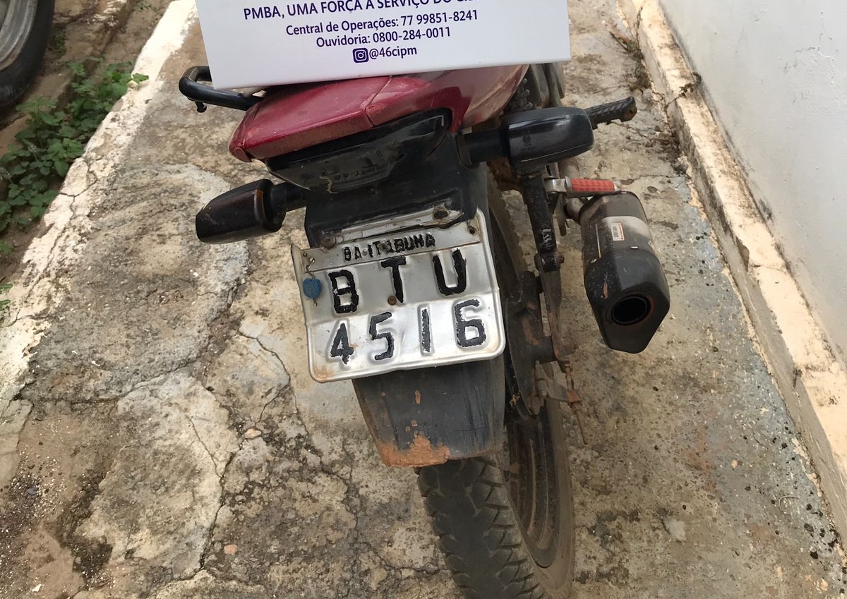PM recupera motocicleta com restrição em Livramento