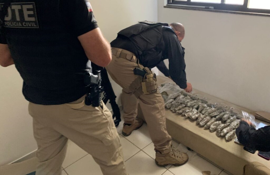 80 kg de drogas são apreendidos e quatro suspeitos são presos em Vitória da Conquista