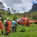 Grupamento Aéreo do CBM resgata turista inglesa em Lençóis